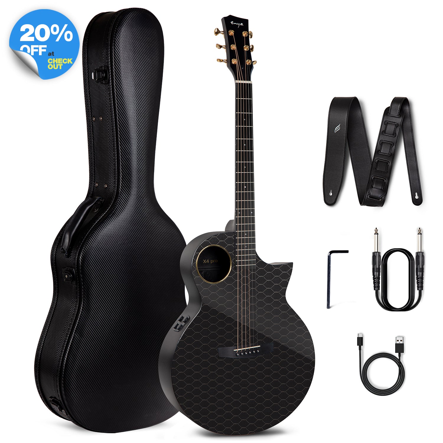 Enya X4 Pro Carbon Fiber AcousticPlus® Guitar