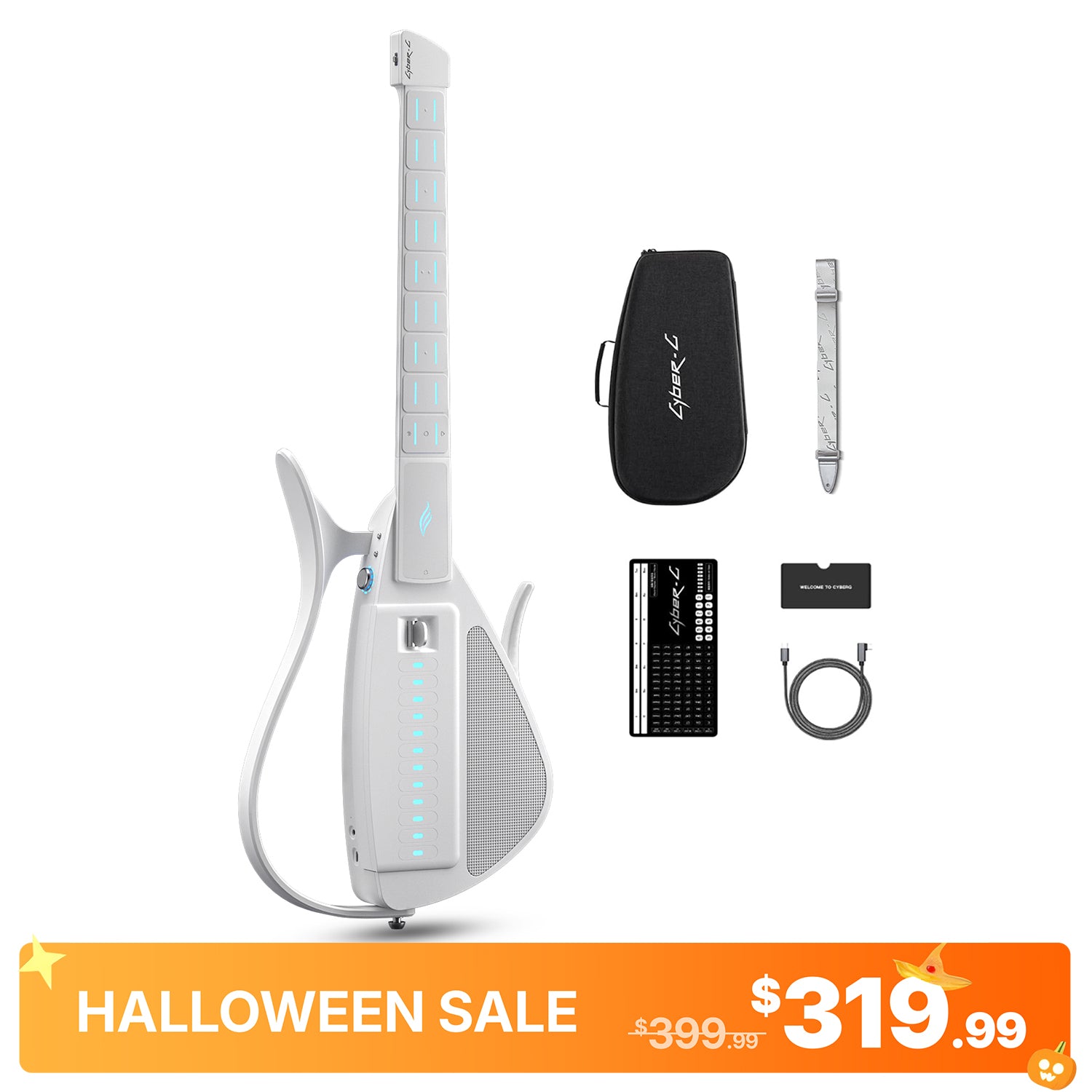 Enya CYBER-G エンヤ スマートエレキギター ブラック Enya Cyber-G: New Era Backing Stringless Guitar