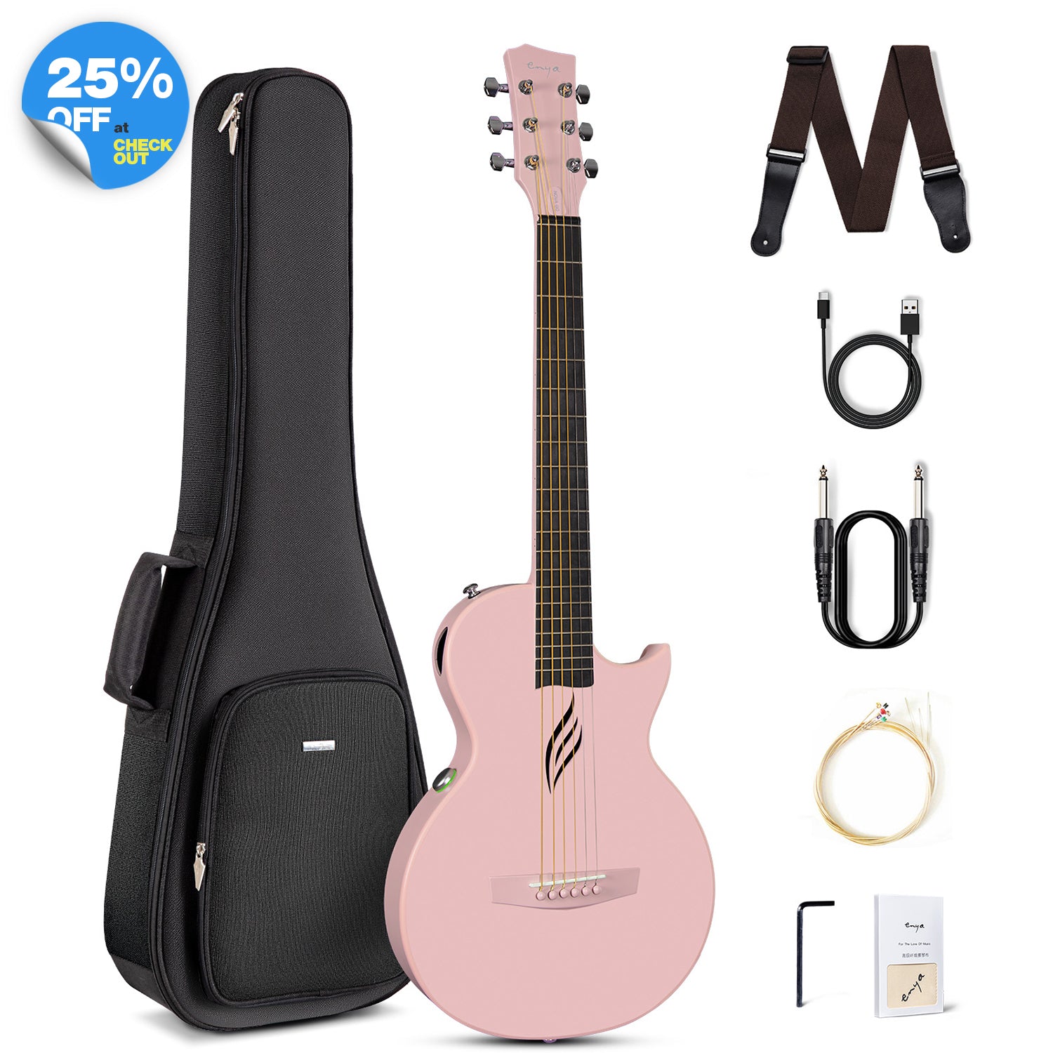 Nova Go Sp1: Carbon Fiber Electric Acoustic Travel Guitar