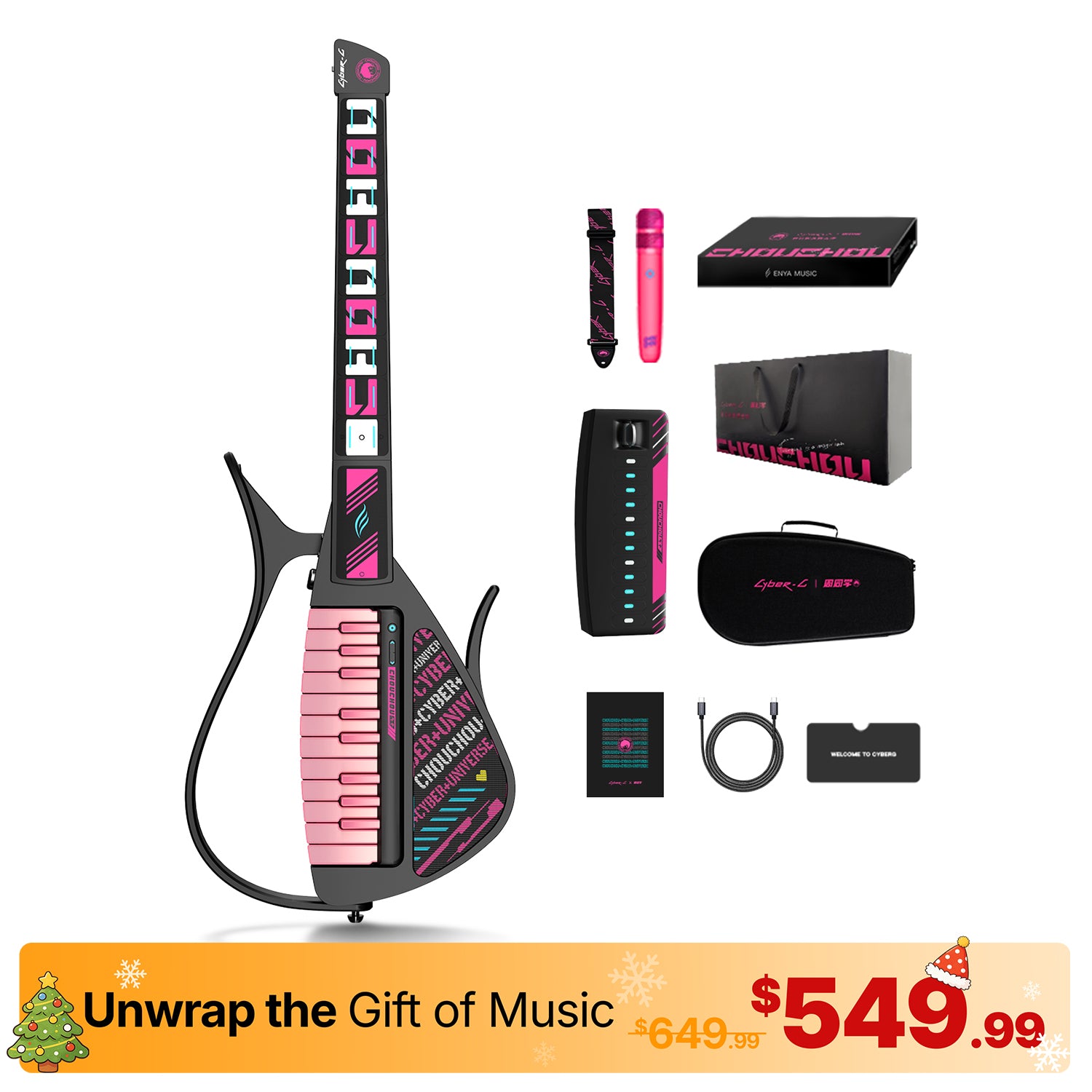 Enya Cyber-G: New Era Backing Stringless Smart Guitar