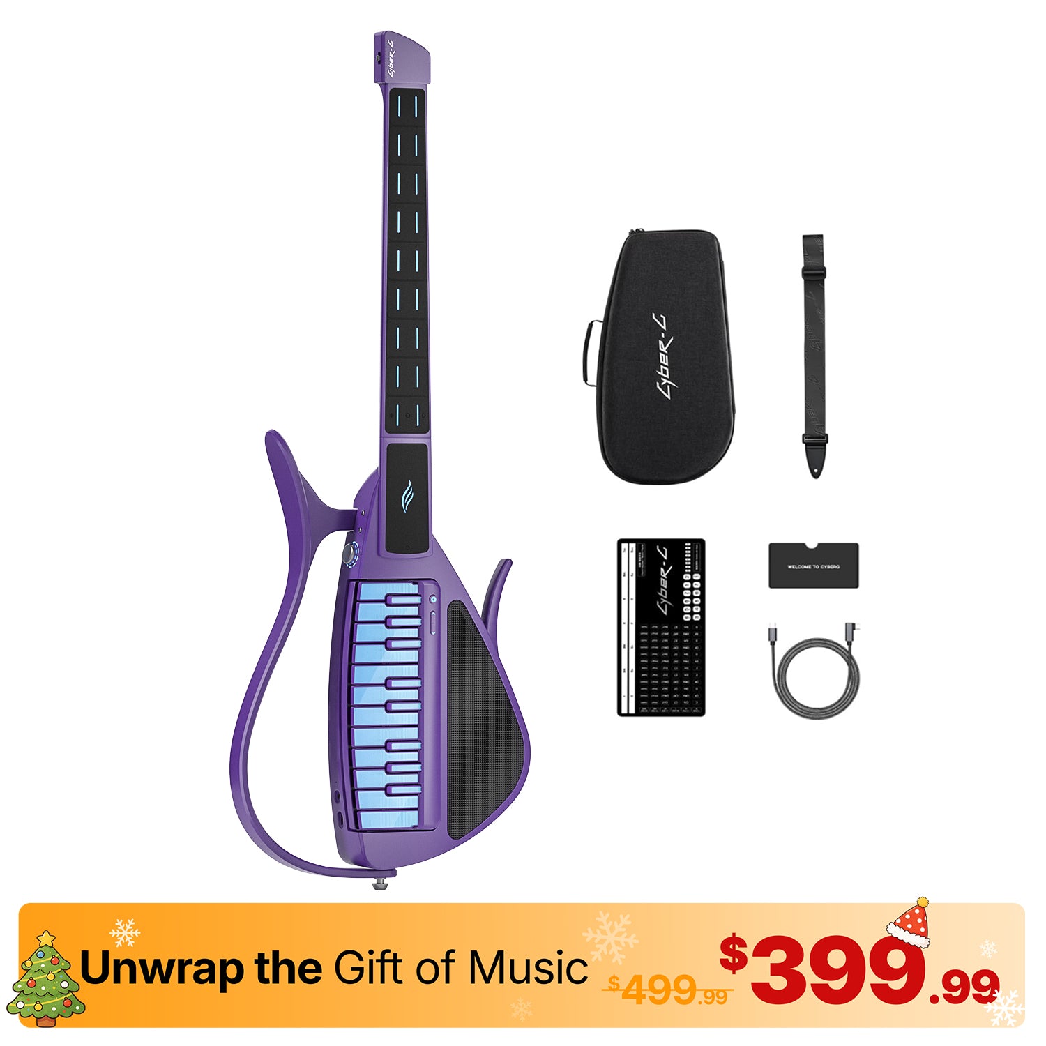 L*Q様 Enya Cyber-G キーボードver. ピックモジュール&スタン 25cm_cyber_keyboard_purple_150