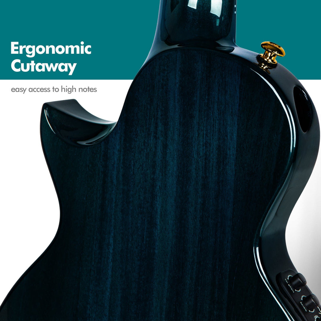 Feather Mahogany Blue Tenor Ukulele – ENYA MUSIC INC