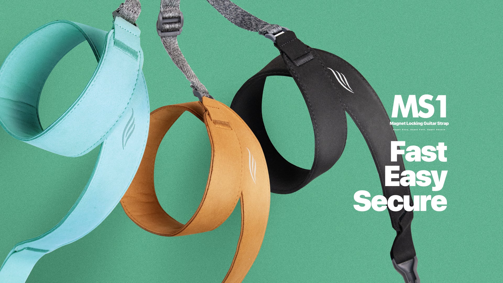 enya Magnetische riem voor gitaar, bas en ukelele - snelsluiting enya Magnetische riem voor gitaar, bas en ukelele - snelsluiting