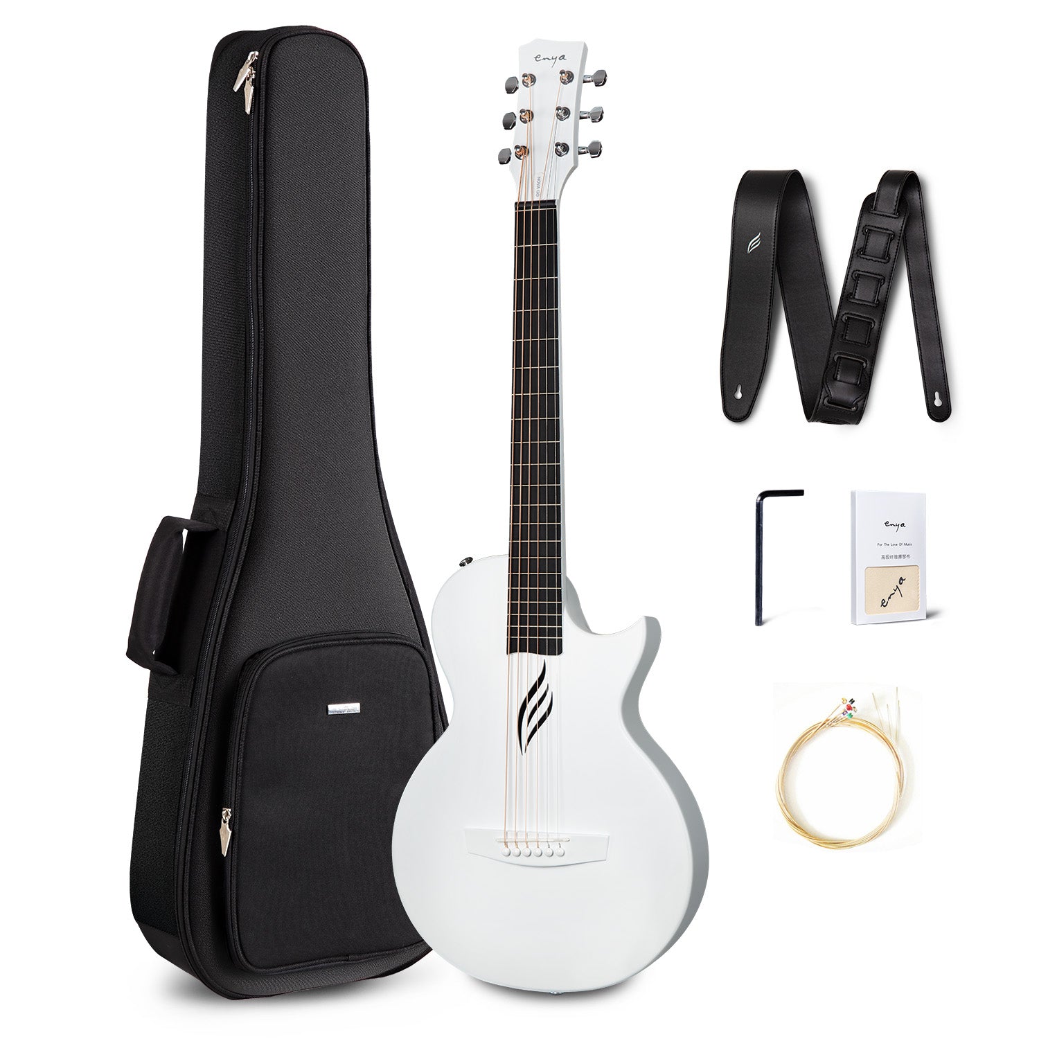 Enya Nova Go【値下げしました】 Nova Go: Durable, Light, Cute, Carbon Fiber Travel Guitar