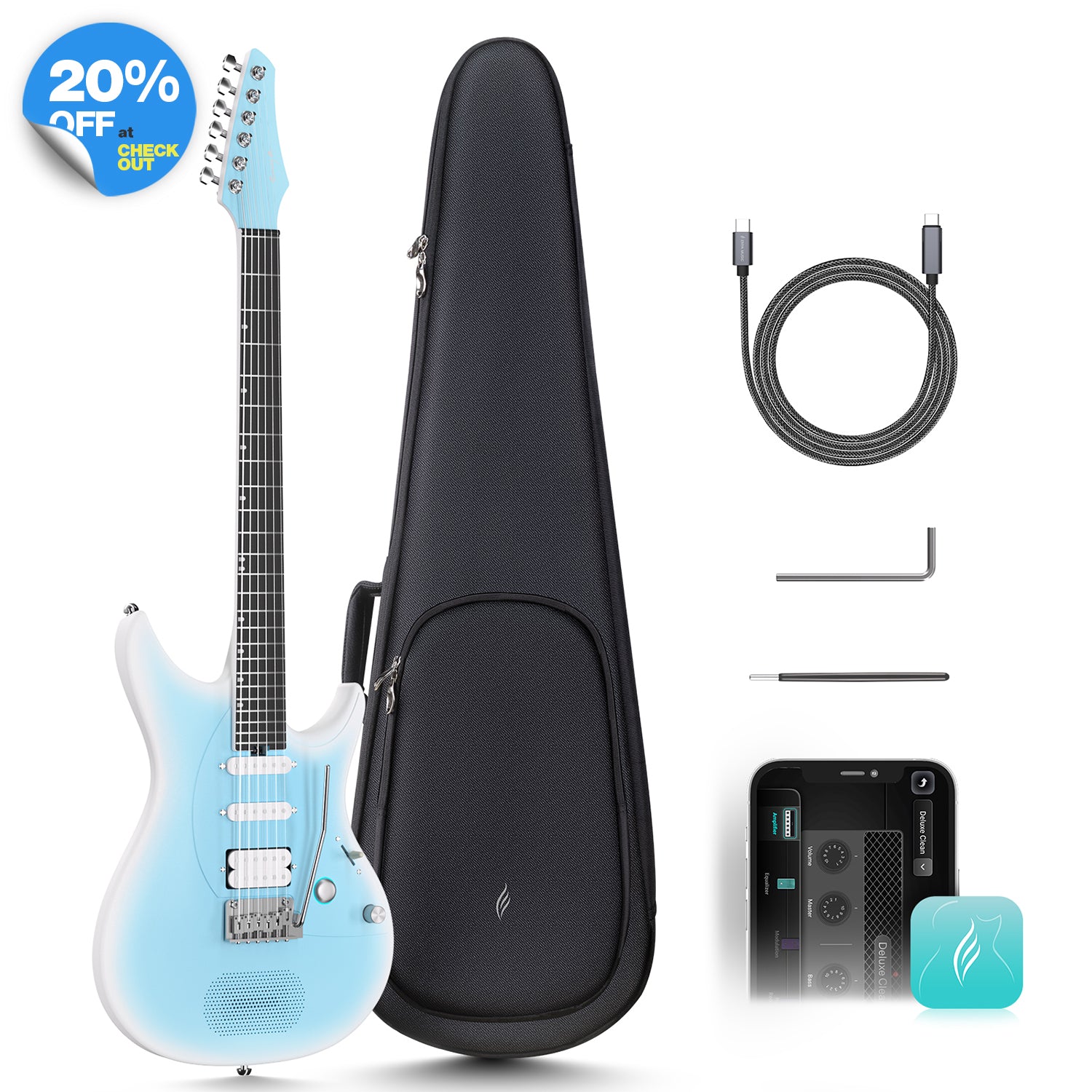 【最終値下】Enya Inspire  Purple ENYA Inspire Carbon Fiber Smart Electric Guitar for