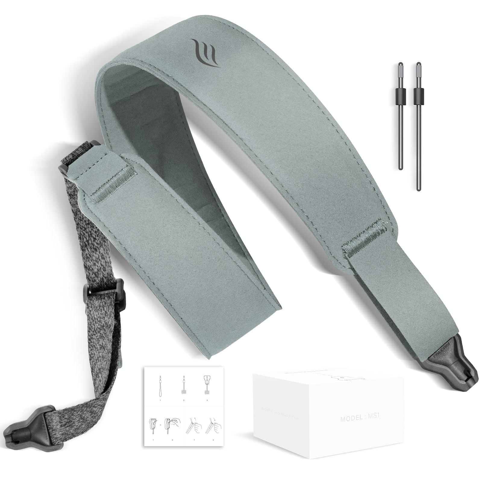 Enya MS1 Magnetic Strap - Suede Guitar & Ukulele Strap