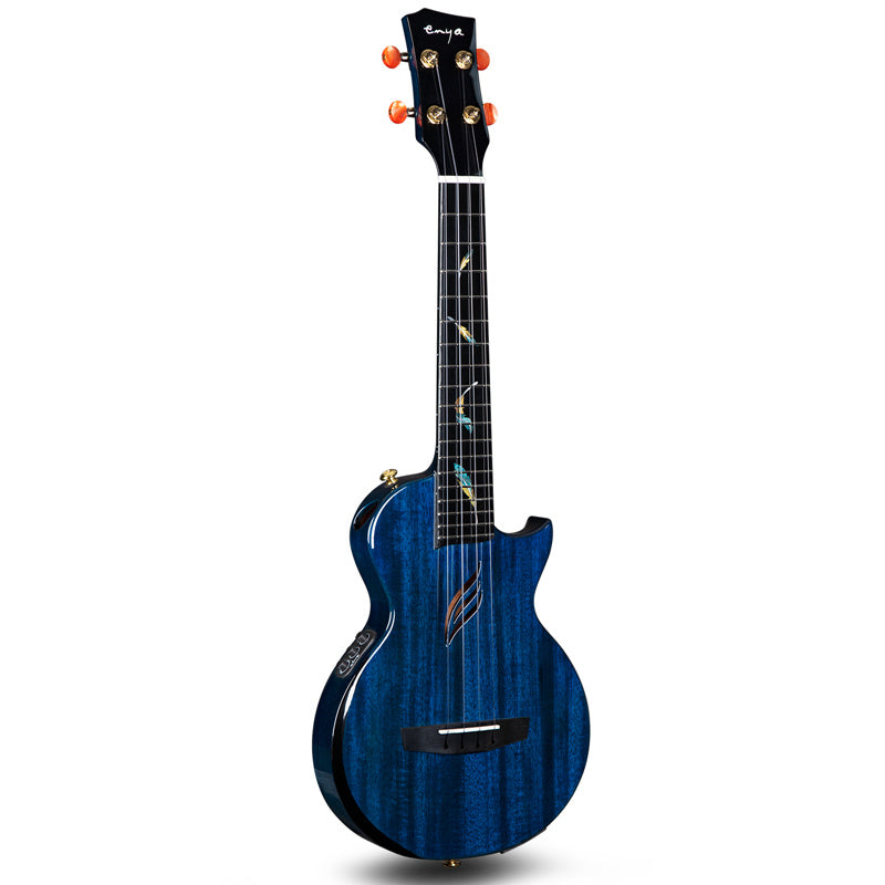 Feather Solid Mahogany Blue